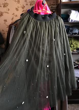 Фатиновая макси юбка