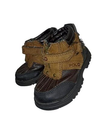 Polo ralph lauren ботинки кожаные детские4 фото