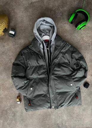 Премиум водоотталкивающая зимняя куртка качественная мужская теплая до -20 молодежная трендовая