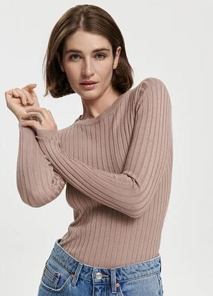 Лонгслив в рубчик