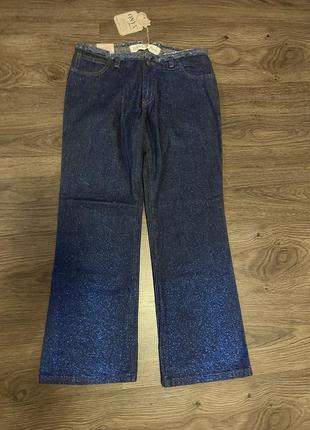 Блестящие джинсы прямого покроя onyx jens1 фото