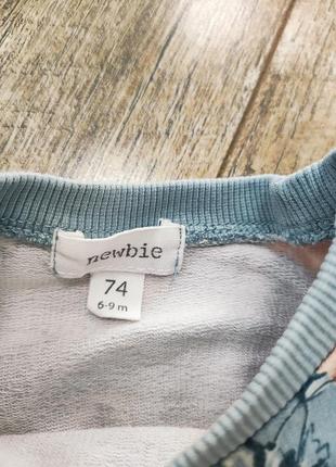 Свитшот, свитер, кофта девочке, newbie, р. 9-12мес., 74-802 фото