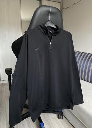 Спортивная черная кофта nike флис флисовая2 фото