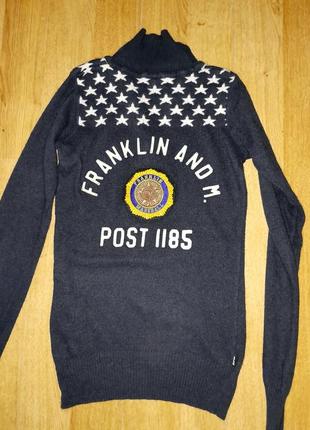 Шикарный свитерик franklin marshall с кашемиром и ангорой р.s1 фото