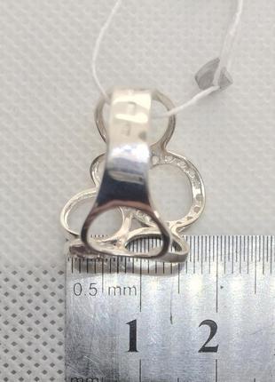 Новое серебряное кольцо золотые пластины куб.цирконий серебро 925 пробы4 фото