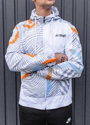 Мужская демисезонная куртка ветровка осенняя мужская ветровка adidas terrex4 фото