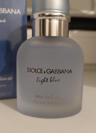 Парфумована вода  dolce&amp;gabbana light blue eau intense pour homme3 фото