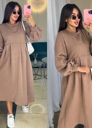 Сукня тепла комфортна в стилі oversize 🤩9 фото