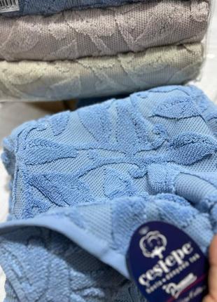 Махровые полотенца наборы туречки6 фото