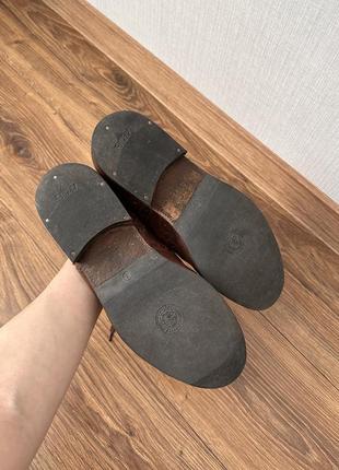 Мужские туфли броги, кожа5 фото