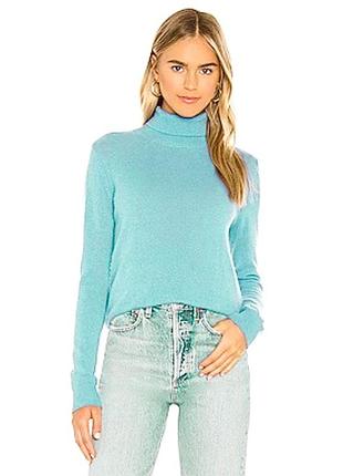 C by bloomingdale’s блакитний кашеміровий гольф светр водолазка