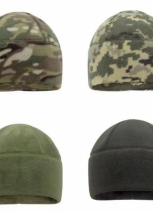 Тактична флісова шапка піксель зсу тепла армійська шапка піксель військова шапка на флісі піксель шапки зсу6 фото