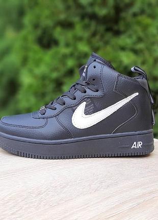 Зимние мужские кроссовки nike tonal air force 1'82😍7 фото