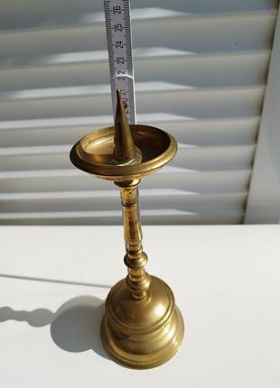 Винтажный бронзовый подсвечник
