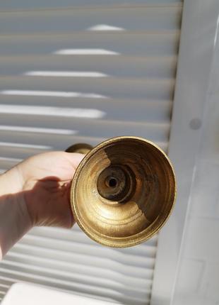 Винтажный бронзовый подсвечник