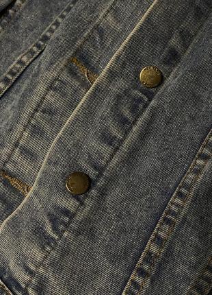 Джинсовая куртка джинсовка кардиган накидка кожанная рок панк гранж хелоу китти лолита большая оверсайз кофта9 фото