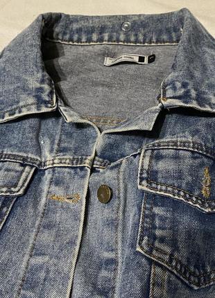 Джинсовая куртка джинсовка кардиган накидка кожанная рок панк гранж хелоу китти лолита большая оверсайз кофта8 фото
