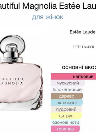 Парфумована вода estée lauder beautiful magnolia travel spray4 фото