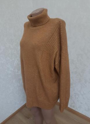 Уютный оверсайз светр с горлом pinkie4 фото