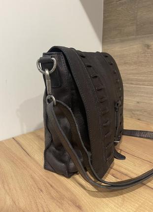 Шкіряна сумка торба мессенджер бренд taschendieb wien bags3 фото