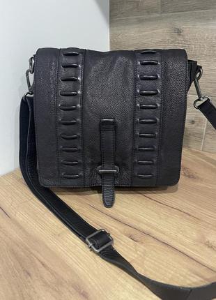 Шкіряна сумка торба мессенджер бренд taschendieb wien bags2 фото