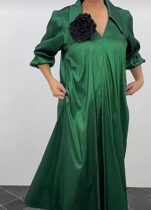 Невероятное шёлковое платье,люксовая турция,4 шикарных цвета.