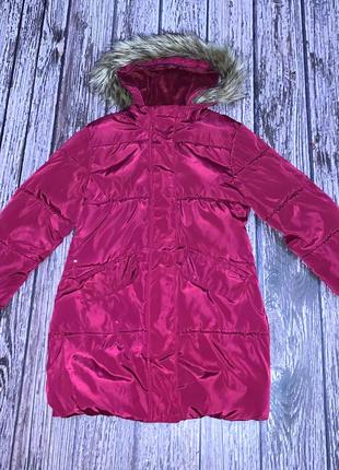 Зимнее пальто h&m для девочки 5-6 лет, 110-116 см7 фото