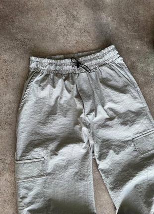Премиум брюки джоггеры на затяжках качественные с патчем в стиле стон айленд stone island8 фото