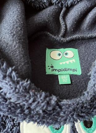 Пушистый свитер худи с монстром impidimpi3 фото