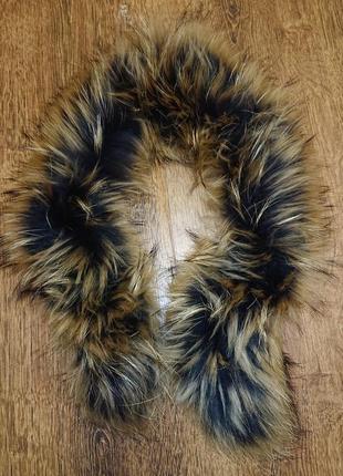 Женская зимняя куртка с капюшоном и меховой апушкой р.44/466 фото