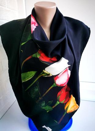 Красивый винтажный платок из натурального шёлка armine3 фото