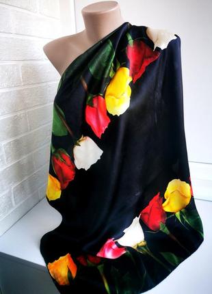 Красивый винтажный платок из натурального шёлка armine1 фото