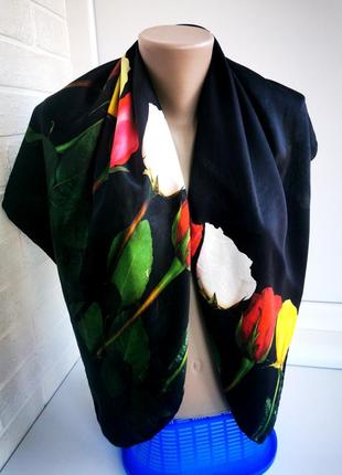 Красивый винтажный платок из натурального шёлка armine5 фото