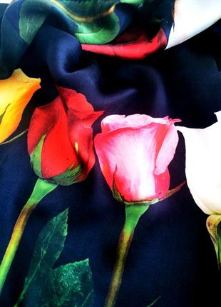 Красивый винтажный платок из натурального шёлка armine10 фото