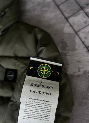 Трендовая зимняя куртка в стиле стон айленд премиум качественная с патчем stone island до -20 тепла стильная водоотталкивающая6 фото
