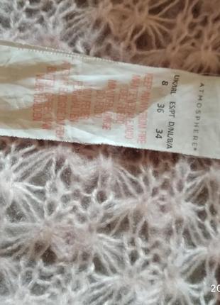 Нежно розовый персиковый ажурный свитер джемпер