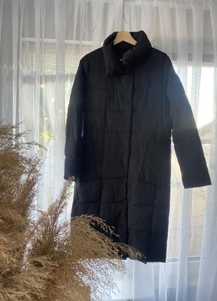 Пальто стеганное длинная куртка осенняя7 фото