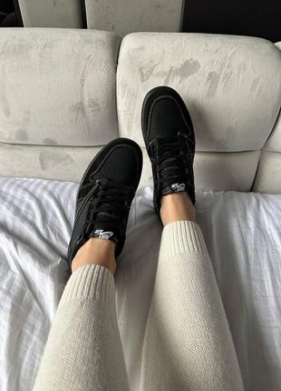 Кросівки nike air jordan 1 low og x travis scott blаck6 фото