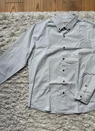 Red herring мужская рубашка с длинным рукавом в мелкую полоску