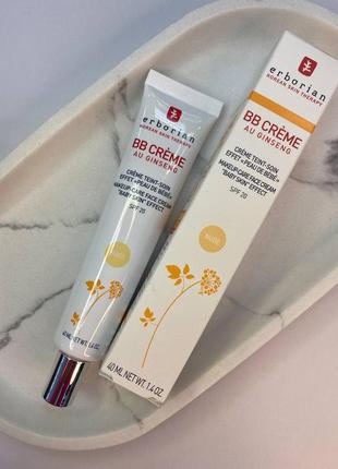 Erborian bb cream тонуючий крем для ідеальної шкіри обличчя spf 20 - nude