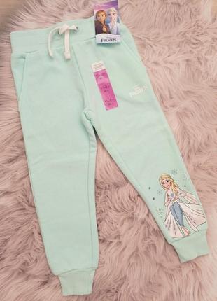 Новые утепленные штаны з начесом бренда disney at primark cерии frozen