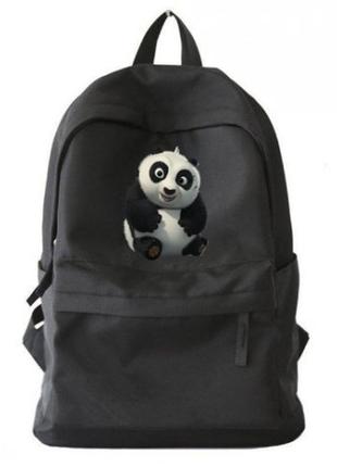Рюкзак міський чорний панда