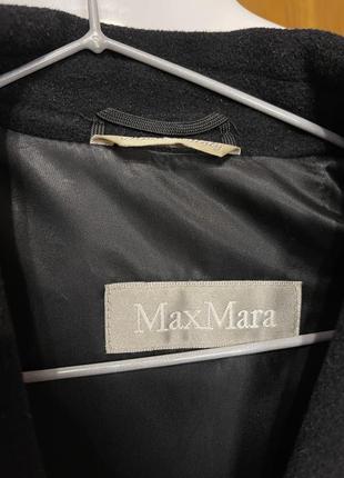 Пальто черное классическое maxmara 42p(s)5 фото