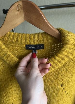 Осенний желтый свитер3 фото