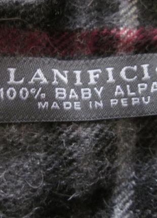 Шарф 100% baby alpaca  lanificio .made in pery  новый4 фото