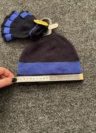Набір шапка + перчатки дитячі на 5-9 років2 фото