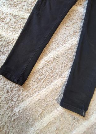 Черные джинсы скинни с высокой посадкой с легким начесом,р.хс5 фото