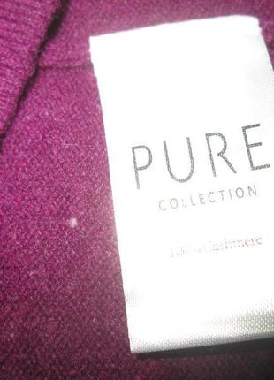 Pure collection свитер кашемировый пуловер джемпер 100% кашемир6 фото