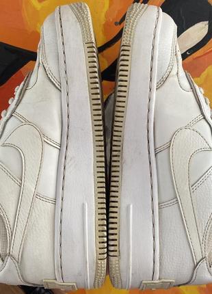 Nike air force кроссовки 36,5 размер кожаные белые оригинал8 фото