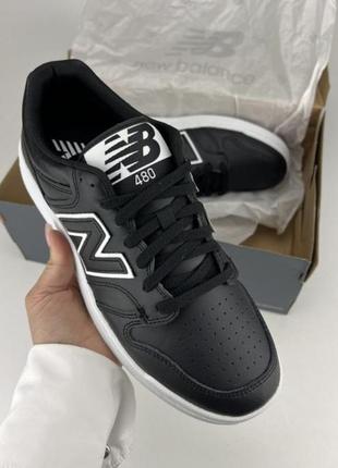 Кроссовки new balance bb480 bb480lbt black, оригинальные кроссовки New blelans черные мужские